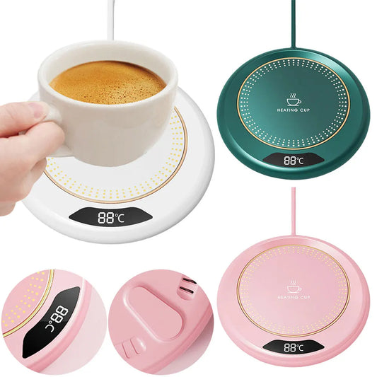 USB Coffee Mug Warmer with 3 Temperature Settings Coffee Warmer Plate Coffee Cup Warmer for Coffee Milk Tea Beverage